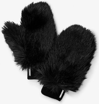 Michael Kors Faux Fur and Wool Gloves