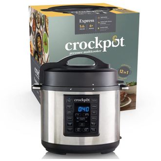 Crock Pot Crock-pot Express MultiCooker 5.6l&ugrave;, Programmabile, 12 funzioni pre-impostate, Cottura a Pressione, a Vapore, Slow Cooker e Rosolatura, Funzione Warm