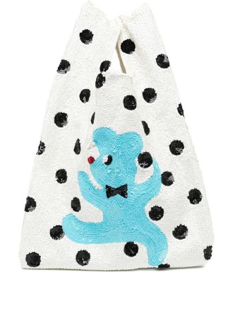 Ashish sequin-embellished tote bag - women - Cotton/Polyester - One Size - Neutrals