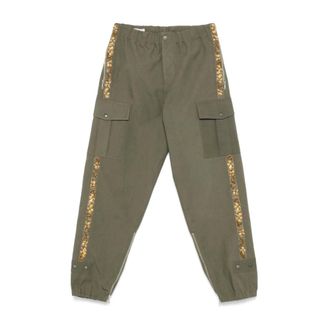 Dries Van Noten Straight Trousers - male - Dries Van Noten - Straight Trousers - Green - M - Trousers