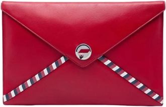 Chanel Pre-owned Vintage Clutch - Dames - Vintage Clutch - Rood - ONE Size - Leer - Vintage