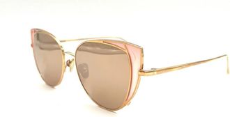 Linda Farrow Stijlvolle zonnebril - Dames - Zonnebrillen - Geel - 54 MM - Accessoires