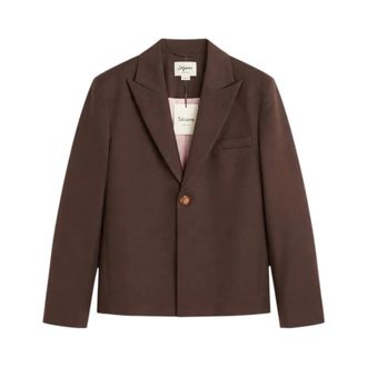 S&eacute;fr Blazer Seydou - Jackets - Mujer - Marr&oacute;n - L