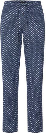 Hanro Night And Day Cotton Drawstring Pajama Pants in Squared Harmony at Nordstrom, Size Xx-Large