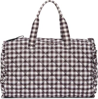 Madden Girl Quilted Duffle Bag in Black/White Gingham at Nordstrom Rack
