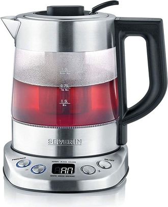 Severin Wk 3473 Hervidor El&eacute;ctrico 1 Litro Negro Y Silver