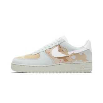 Nike Fitness, Heren, Wit, 40 1/2 EU, Leer, Air Force 1 Low 07 LX Geborduurd Woestijncamo