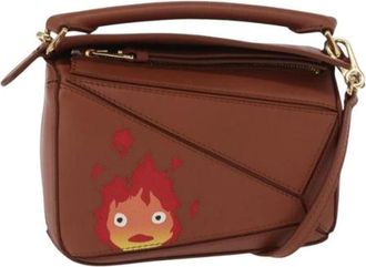 Loewe Pre-owned Handbag - Dames - Vintage Handtas - Bruin - ONE Size - Leer - Vintage