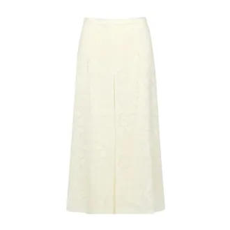 Philosophy di Lorenzo Serafini Rokken, Dames, Wit, S, Floral Lace Midi Skirt