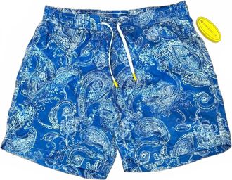 Hartford Mens Mid Length Swim Short In Chambray