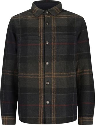 Barbour Woodlane Overshirt - Heren - Casual Overhemden - Groen - M - Wol - Overhemden