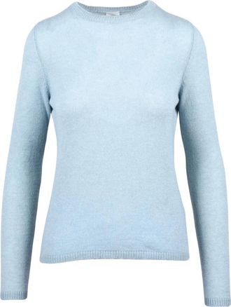 Eleventy Pullover met ronde hals - Dames - Ronde hals truien - Blauw - M - Kasjmier - Truien & Vesten