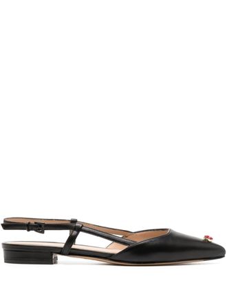 Madison.Maison Julia slingback leather pumps - Black
