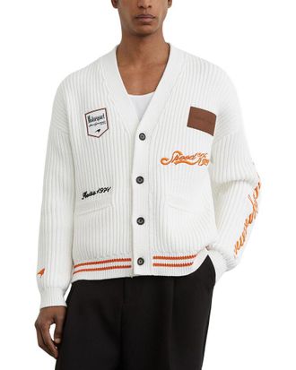 Reiss Halden Embroidered Rib Sweater