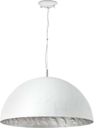 Faro Barcelona Faro Magma-q - Colgante De Techo De 3 Luces Con C&uacute;pula Plateado, Blanco, E27