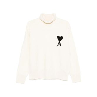 Ami Ami De Coeur Roll-neck Wool Sweater