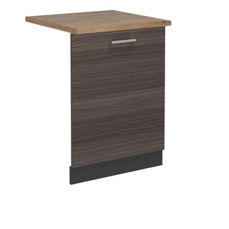 Vicco Tapa Del Lavavajillas R-line, Gris Noble, 60 Cm, Et Roble