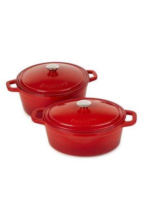 Berghoff Neo 4-Piece Cast Iron Dutch Oven Cookware Set in Red at Nordstrom Rack