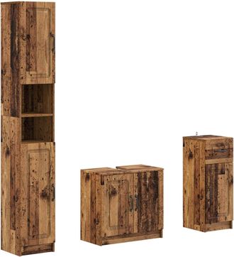 vidaXL Juego De Armarios De Ba&ntilde;o De 3 Piezas Utrecht Vidaxl