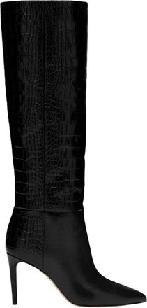 PARIS TEXAS Stiletto Boot 85 - Dames - Laarzen met Hak - Zwart - 40 EU - Leer - Schoenen