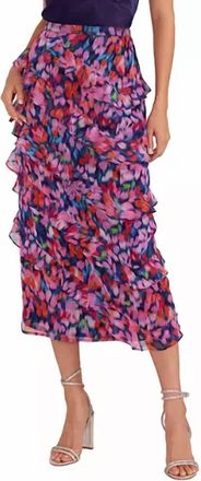 Minkpink Calista Frill Midi Skirt In Pink