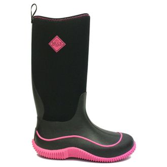 The Original Muck Boot Company Hale Textile Synthetic Womens Wellingtons Boots - Black Hot Pink - Size:UK 7