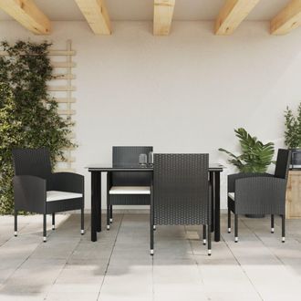 vidaXL Furniture Limited - Juego De Comedor De Jard&iacute;n 5 Pzas Rat&aacute;n