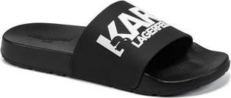 Karl Lagerfeld Perrin Slide Sandal in Black at Nordstrom Rack, Size 13