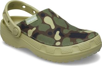 Crocs Classic Crafted Camo Textielmix Heren Tac Green Klompen