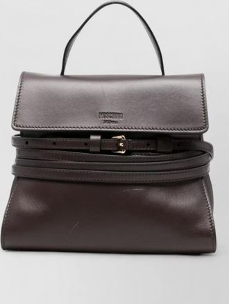 Moschino leather tie me mini shoulder bag
