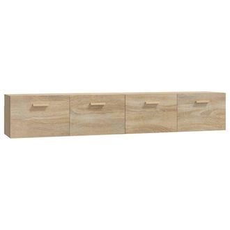 vidaXL Armarios Pared 2 Uds Contrachapada Roble Sonoma 100x36,5x35 Cm Vidaxl
