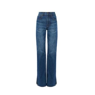 Chlo&eacute; Straight Fit Jeans, female, Blue, W26, Straight Jeans in Denim
