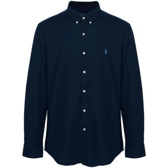 Ralph Lauren Navy Shirt voor Mannen - Heren - Casual Overhemden - Blauw - M - Overhemden