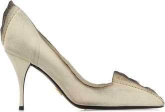 Prada Ivory Leather Pumps