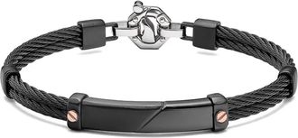 Baraka Bracciale con design a inserti - Nero