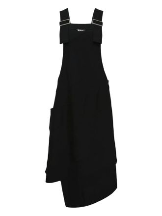 Comme Des Gar&ccedil;ons Pinafore mouwloze asymmetrische jurk - Zwart