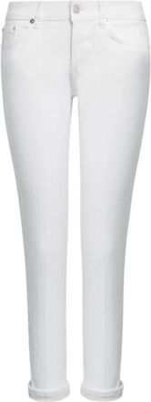 Dondup Monroe Jeans - Dames - Cropped Jeans - Wit - W32 - Katoen - Jeans