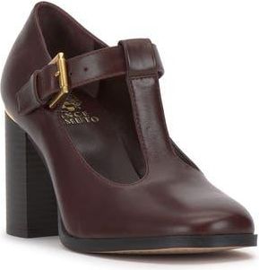 Vince Camuto Micha T-Strap Pump in Rich Mahogan at Nordstrom Rack, Size 11
