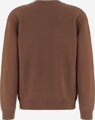 J.W.Anderson Mens Sweatshirt Embroidered Cotton Brown Sweatshirts Sweater