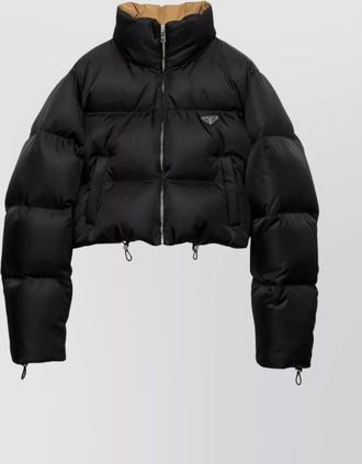 Prada down cropped puffer jacket