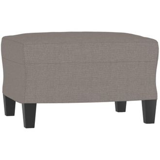 vidaXL Reposapiés de tela gris taupe 60x50x41 cm Vidaxl