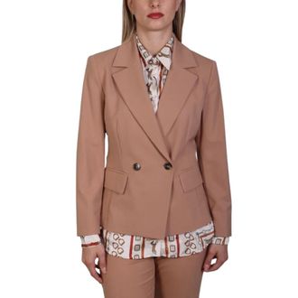 Marella Dames, Jassen, Bruin, Maat: M Leer