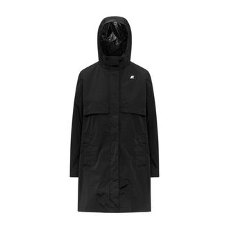 K-Way K-Way, Rain Jackets, female, Black, Size: XL Sophilene Satin Glass Jacket