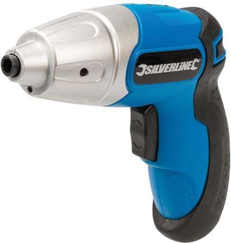 Silverline Atornillador Inal&aacute;mbrico De 3,6v, Con Malet&iacute;n De 102 Piezas