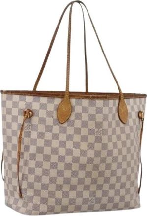 Louis Vuitton Pre-owned Neverfull MM Tote Bag - Dames - Vintage Shopper - Beige - ONE Size - Leer - Vintage