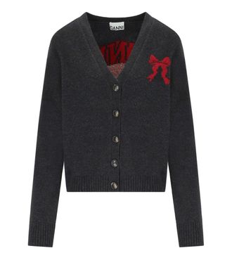 Ganni CARDIGAN GRIGIO GANNI