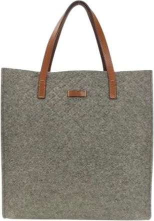 Gucci Pre-owned Tote Bags, female, Gray, Size: ONE SIZE Pre-owned Tote bag