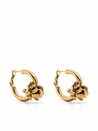 Fabiana Filippi brass cluster hoop earrings - Gold