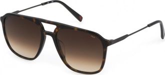 Fila Mens SFI215-56722Y SFI215 56 56722Y Sunglasses - Brown - One Size
