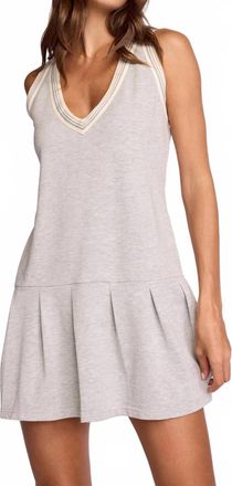 Sundays Cam Tennis Dress In Heather Grey Fog